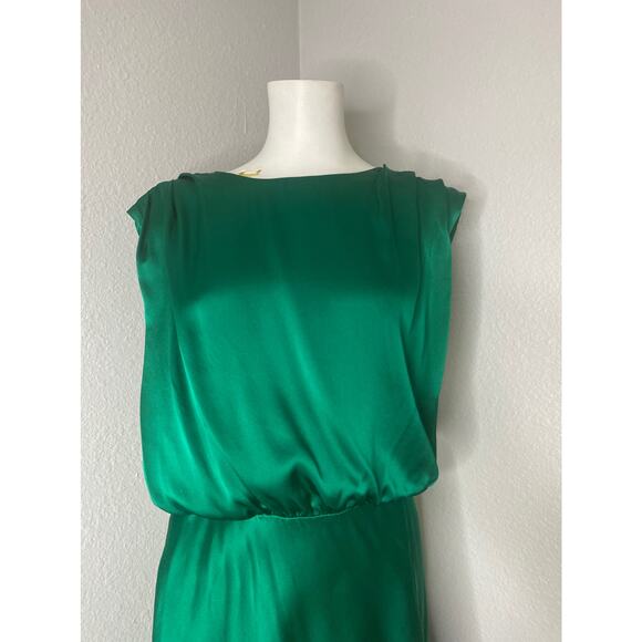 Amanda Uprichard Camela Dress Dark Green L - Picture 4 of 12